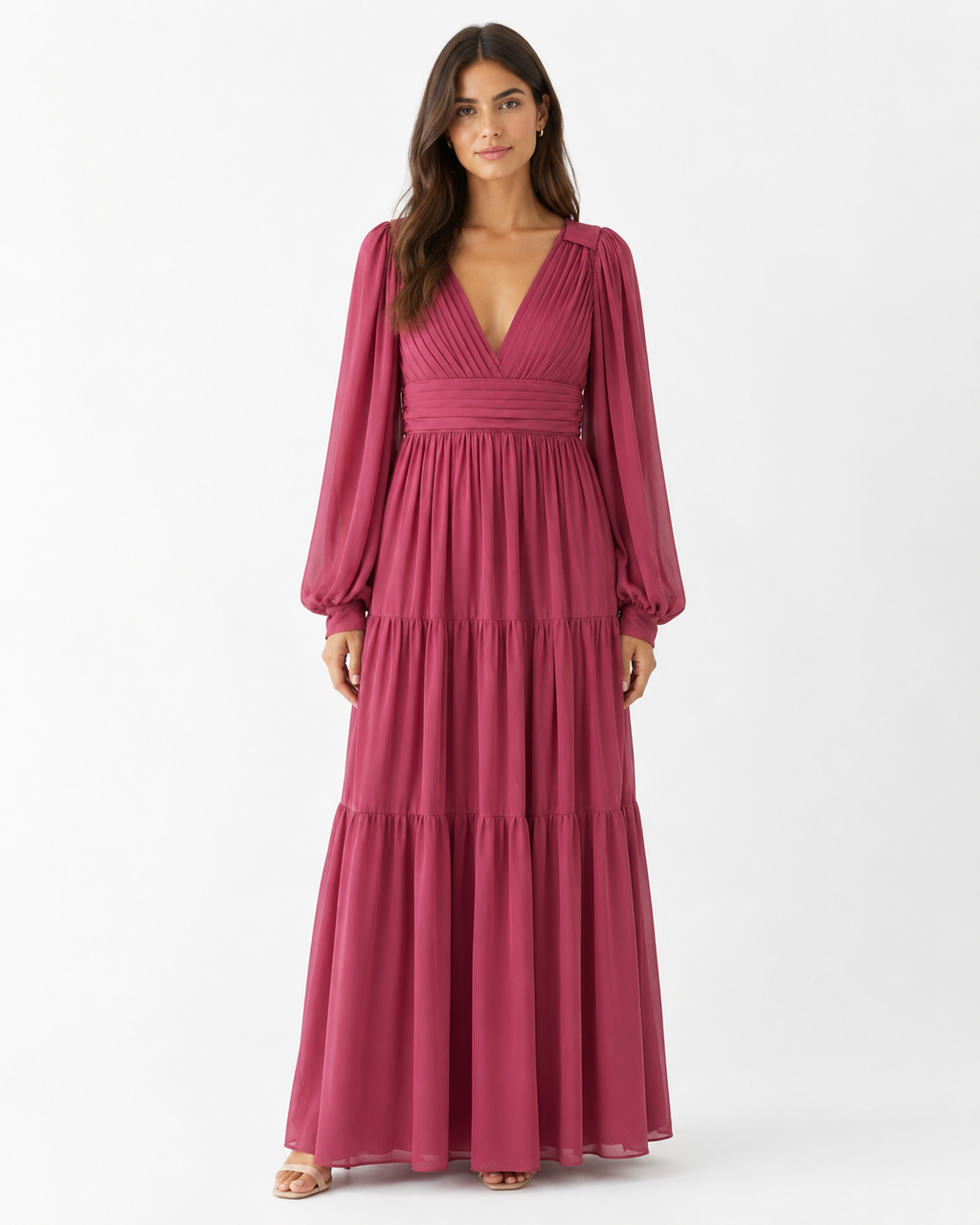 Vestido maxi gasa