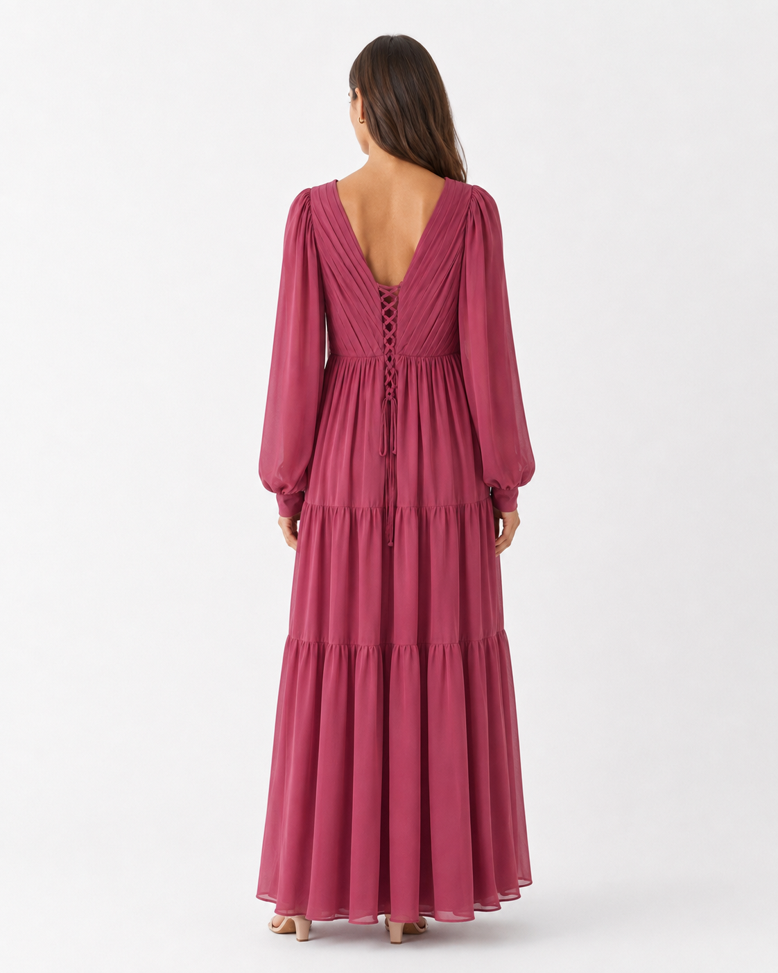 Vestido maxi gasa